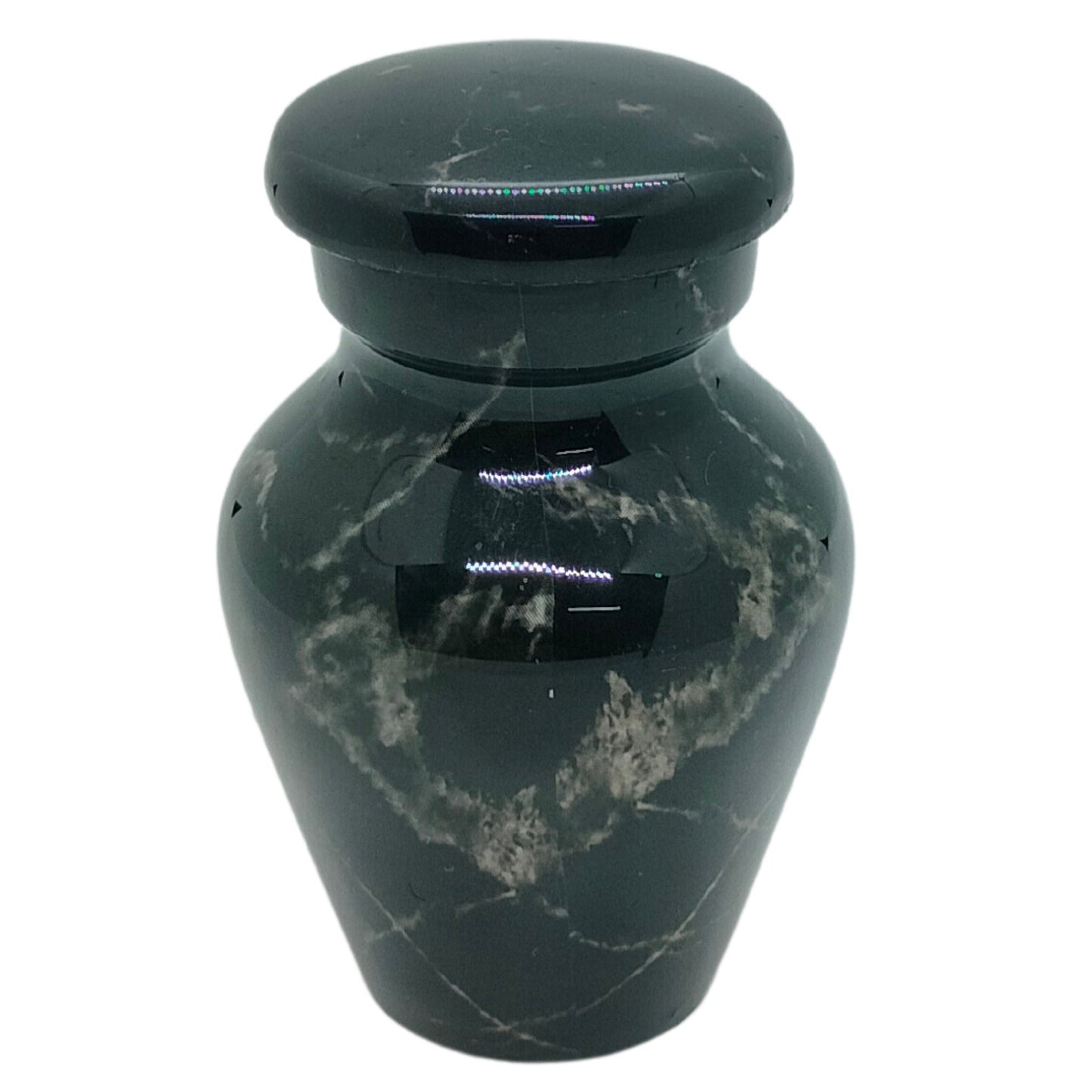 Premium Marble Finish Keepsakes Set of 4 for Ashes Adult male - Keepsakes for human ashes adult female - Black/Silver/Gray/Sand