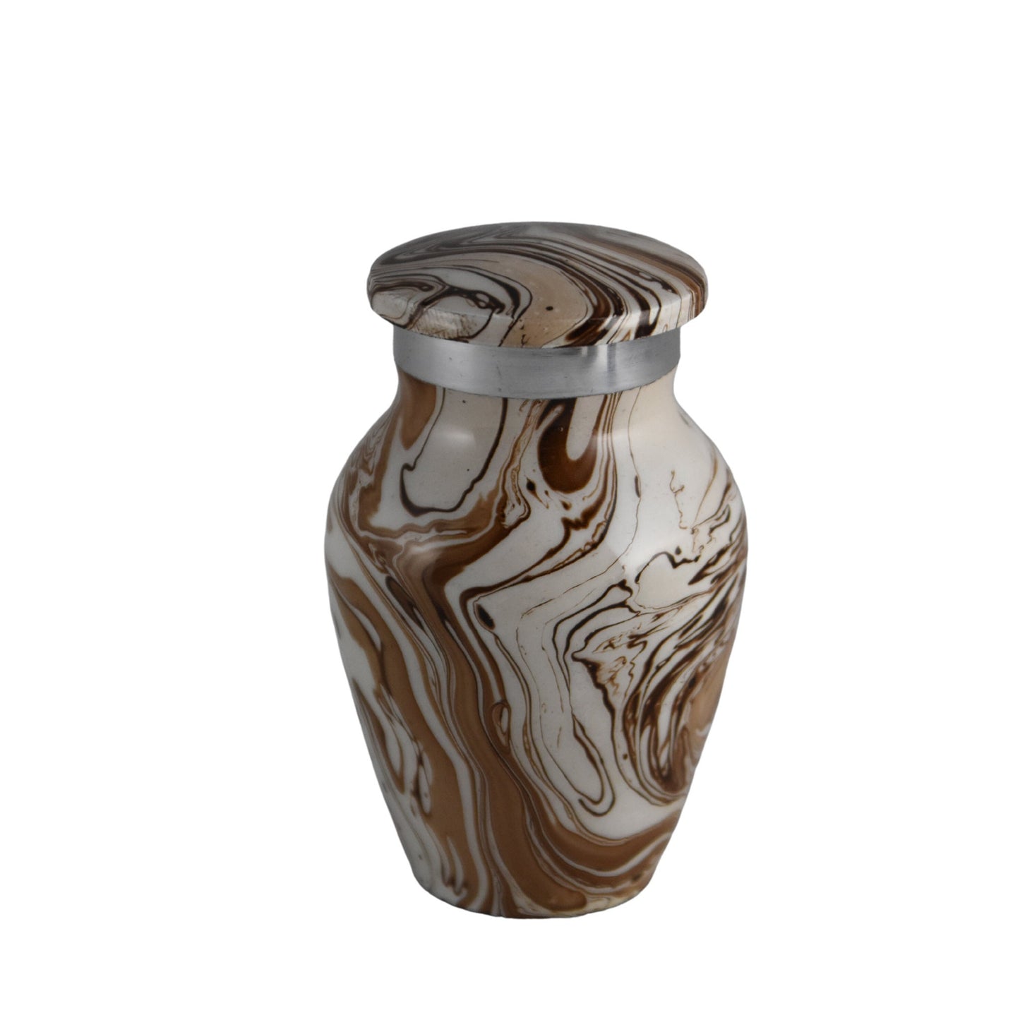 Premium Marble Finish Keepsakes Set of 4 for Ashes Adult male - Keepsakes for human ashes adult female - Black/Silver/Gray/Sand