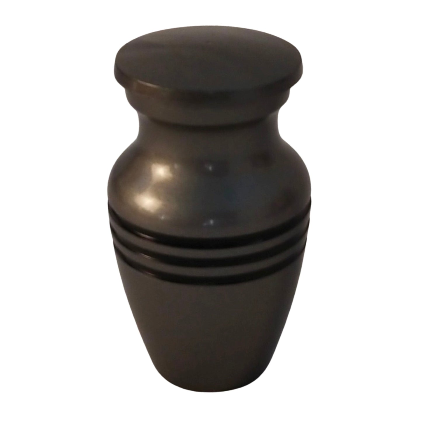 Beautiful Pewter Small Mini Keepsake Cremation Urns for Human Ashes - with Velvet Box