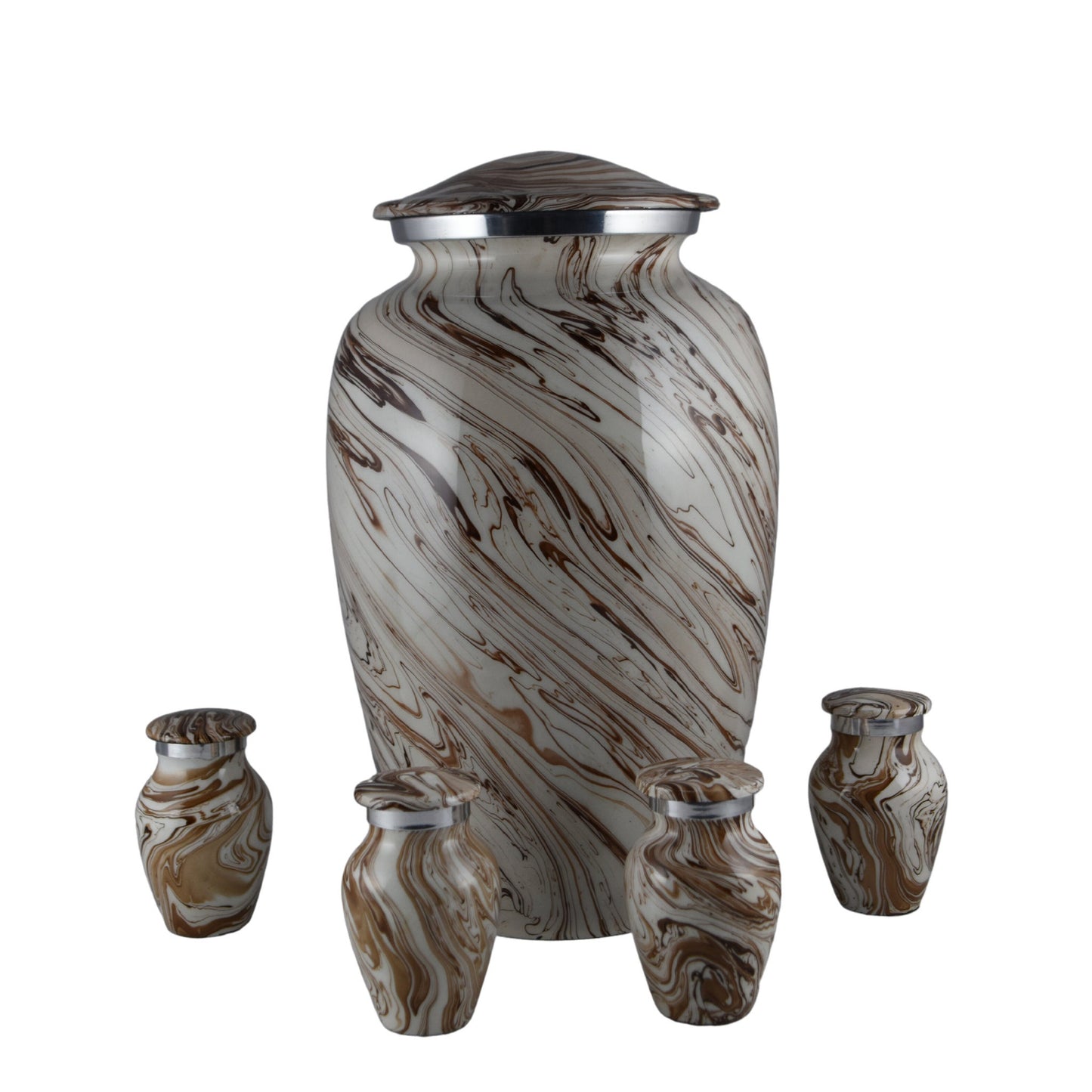 Premium Marble Urn Finish for Ashes Adult male - Urns for human ashes adult female - Cremation Urns for Adult Ashes - Black/Gray/Brown/Sand