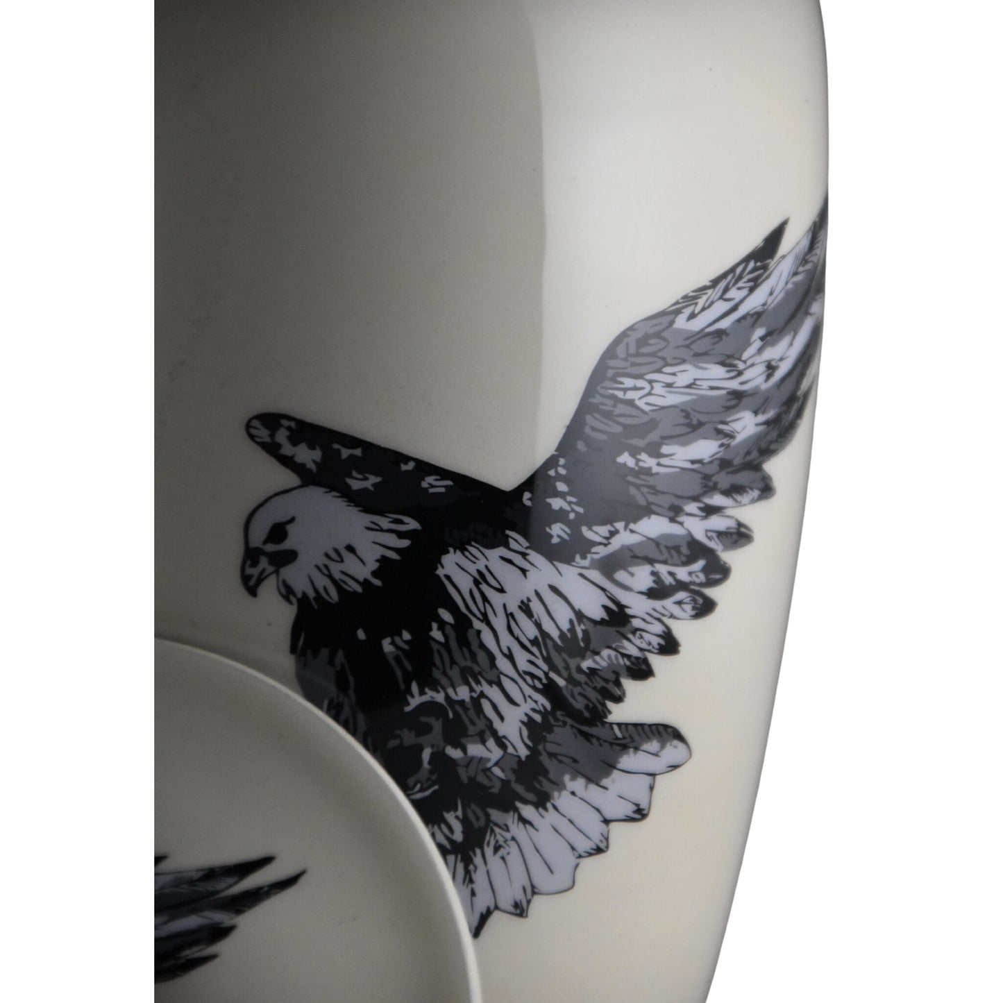 Flying Eagle - Eagle in Flight White Urn for Ashes Adult male - Urns for human ashes adult female - Cremation Urns for Adult Ashes