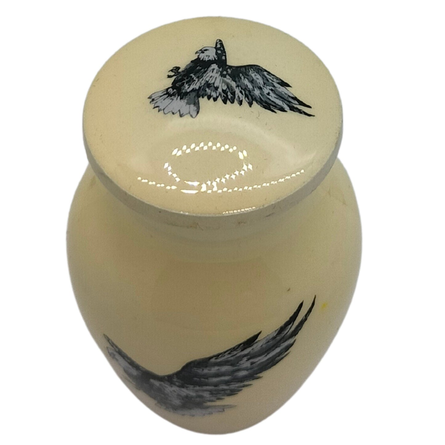 Flying Eagle - Eagle in Flight White Keepsakes Set of 4 for Ashes Adult male - Keepsakes for human ashes adult female -  Cremation Urns