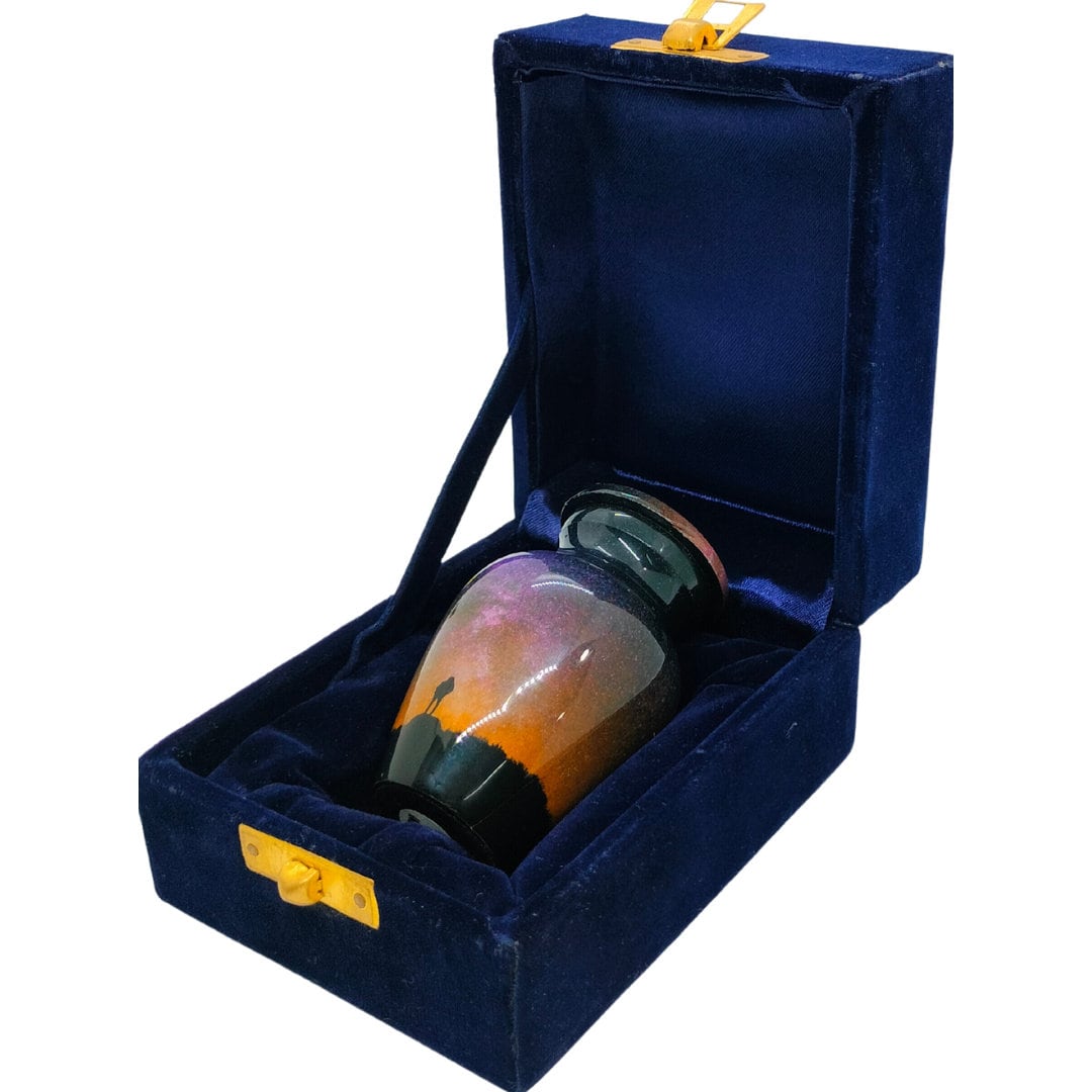 Milky Way - Galaxy Night Sky Keepsake Single in Velvet Box - Ashes Adult male - Keepsakes for human ashes adult female